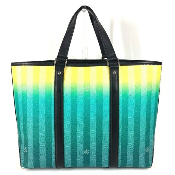 LOUIS VUITTON M59919 damier stripe Weekend Tote PM Hand Bag Tote Bag - Picture 2 of 16
